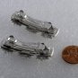 Vintage Hair Barrettes Pair Sun Silver Plated Metal Hair Accessories