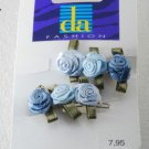 Da Fashion Satin Flower Barettes New On Card Hair Accessories