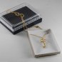Vintage Gold Skeleton Key Necklace Jewelry New in Box