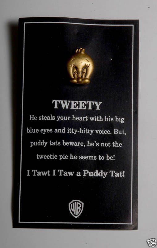 TWEETY BIRD WARNER BROS. PIN LOONEY TOONS JEWELRY