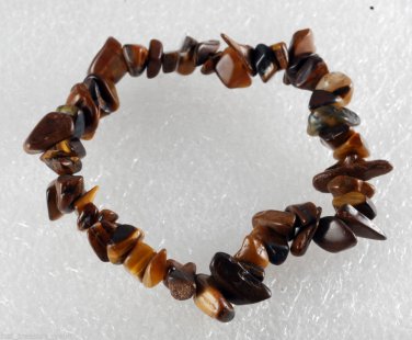 Gorgeous Tigers Eye STone Gem Stretchy Elastic Bracelet Jewelry