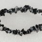 Gorgeous Snow Flake Obsidian Gem Stone Stretchy Elastic Bracelet Jewelry