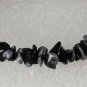 Gorgeous Snow Flake Obsidian Gem Stone Stretchy Elastic Bracelet Jewelry