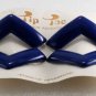 Vintage Blue Tip Toe SHoe Clips Art Deco Style Plastic Shoe Accessories