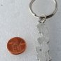 Vintage "Flirt" Keychain By Image Key Fob Silver tone Metal