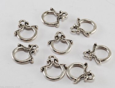 Set of 8 One side of Toggle Clasp No Bar Jump Ring Jewelry Making Finding