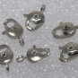 Vintage Silver Metal Small Lobster Claw Set of 6