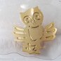 Vintage Hair Barrette Brass Metal Owl Made in France Hair Accessorie