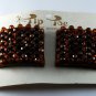 Vintage Pair Tip Toe Shoe Clips Brown Bead Shoe Accessories New on Card