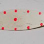 Vintage Hair Barrette White Pink Dot 1970's Allegro Hair Accessorie