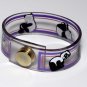 Vintage Vinyl Plastic Panda Bear Snap Clasp Bracelet