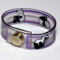 Vintage Vinyl Plastic Panda Bear Snap Clasp Bracelet