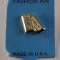 Vintage Gold Tone Metal Gold Bar Fashion Pin Made in the USA NOC