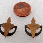 Vintage Pair Brass Mini Door Knocker Findings Gluing Jewelry Making Black