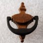 Vintage Pair Brass Mini Door Knocker Findings Gluing Jewelry Making Black