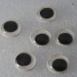 Black White Wobbly Wiggly Eyes Movable Doll Eyes Toy Accessorie 13mm Lot of 6