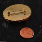 LTV Creation "Princess Diana" Pin Brooch Gold Plated Metal Resin Cameo