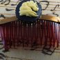 LTV Creation Unicorn Cameo Hair Comb Single SIde Comb Brass Metal USA