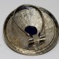 Vintage Silver Metal Blue Center Eduardo Shawl Clip