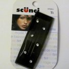 Scunci Black Rhinestone Hair Barrette Hair Clip Accesso
