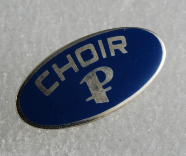 Vintage Collectible Choir Pin Silver Metal Religious Jewelry