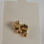 Vintage Gold Tone Metal Feet Foot Prints Fashion Pin Jewelry New on Card