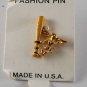 Vintage Made in the USA Baseball Bat Guardian Angel Pin New on Card