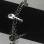 Vintage Eh Cumpari! Silver Music Charm Bracelet
