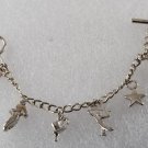 NEW! Body Wrappers Jazz Charm Bracelet Dancing Imitation Rhodium Plated Jewelry