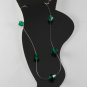 Austrian Crystal Invisible Ankle Bracelet Jewelry Green Glass Bicone Beads