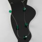 Austrian Crystal Invisible Ankle Bracelet Jewelry Green Glass Bicone Beads