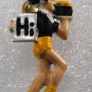 Vintage 1970's DIsco Pin Hi BoomBox Afro Shorts Jewelry Paint Chipping NOS