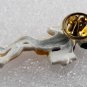 Vintage 1970's DIsco Pin Hi BoomBox Afro Shorts Jewelry Paint Chipping NOS