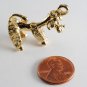 Vintage Gold Plated Brass Poodle Pendant Jewelry Making Charm