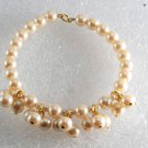Vintage Faux Pearl Jewelry Making Cluster Bracelet  Pendant Finding