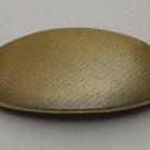 Vintage Gold Fabric Padded Light Weight Hair Barrette