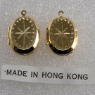 Vintage Gold Plated Pair Hong Kong Star Lockets