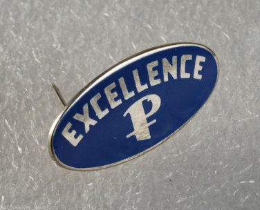 Vintage Collectible Excellence Pin Silver Metal Religious Jewelry