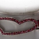Guess Choker Necklace Pink Faux Leather Pink Rhinestones Womans Jewelry