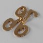 Vintage Gold Tone Letter K Midget Clip Pendant  Made in Barbados