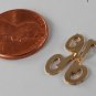 Vintage Gold Tone Letter K Midget Clip Pendant  Made in Barbados