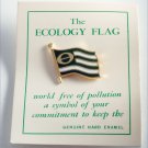 ECOLOGY FLAG POLLUTION FREE  ENAMEL  PIN ENVIROMENTAL  NOC