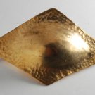 Vintage Brass Metal Hammered Metal Hair Barrette Accessorie