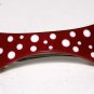 Red and White Polka Dot  Dog Bone Shaped Hair Barrette