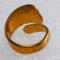 Vintage Brass Metal 1970's Spoon Handle Ring  Ladies Jewelry