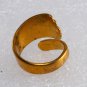 Vintage Brass Metal 1970's Spoon Handle Ring  Ladies Jewelry