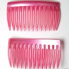 VINTAGE PINK FRANCE HAIR COMB PAIR HAIR ACCESSORIE