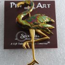Pin Art Spoontiques Flamingo Pin Made in USA New On Card Brooch Jewelry