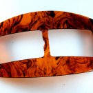Vintage Tortoise PLastic Ladies Belt Buckle Large Buckle