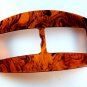 Vintage Tortoise PLastic Ladies Belt Buckle Large Buckle